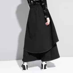 Style Extra Layers Design Woman Pants Loose All-match False Two-piece Wide Legs Pants Ladies Casual Streetwear Trousers Ladies