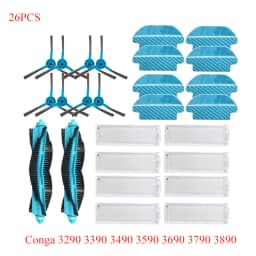 For Cecotec Conga 3290 3490 3690 3790 3890 Ultra Titanium Vital Vacuum Cleaner Spare Parts HEPA Filter Side Brush Proscenic M7