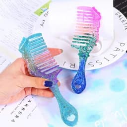 2 Shapes Comb 3D Transparent Epoxy Resin DIY Mold for DIY Comb Casting Silicone Mold Art Craft Making Handmade Comb Gift