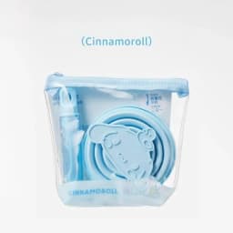 Sanrio Hello Kitty Wash Folding Cup Kuromi Cartoon Cute Creative Water Cup Toothbrush Set Portable Travel Mouthwash Cup