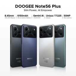 DOOGEE Note56 Plus Android 16 Gemini I 6,56 inch battery mAh 48 GB RAM (6 + 42) ROM Go mobile Phone with Google Payment