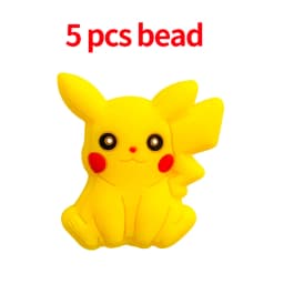 5pcs Silicone Pacifier Chain Cartoon Beads Baby DIY Care Nipple Chain Ornaments Parts