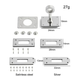 1/3/5Sets Big size High-Grade Solid stainless steel Lock Set For Classic Luxury Bags Padlock with Keys Replacement Accessories