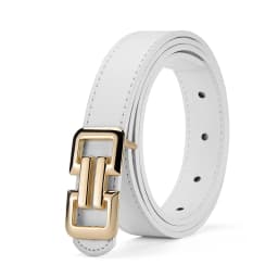 1-3pcs Simple Retro Color PU Belt Paired With Women's Dress Wide-leg Pants Belt Fashionable Smooth Buckle Belt Design