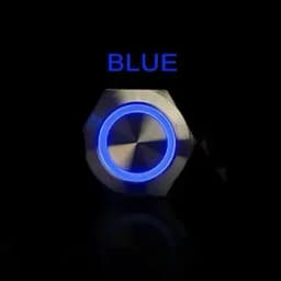 YUESHUN 19mm 10A 15A 20A Large Current Metal Momentary Latching Push Button 1NO Ring LED 12V 220V  Light Switches