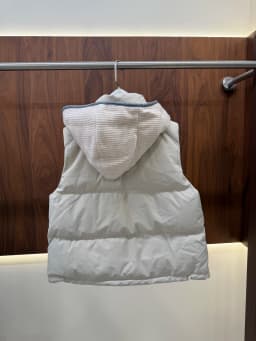 2026 Fall/Winter Women's Hooded Zip-Front Down Vest