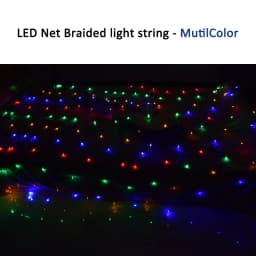 LED Net Curtain Light 110V 220V Fairy Lights Outdoor String Christmas Garlands Xmas Party Garden Wedding Decoration 3X2M 6X4M