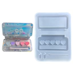 Resin Shaker Molds Silicone Resin Casting Molds Epoxy Quicksand Molds for DIY Pendant Charms Jewelry Making Accessories