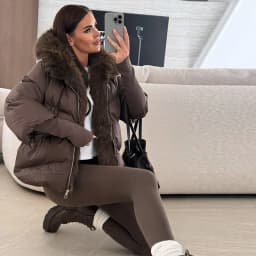 Fur Patchwork Cotton Coats Women Hooded Stand Collar Zippers Oversize Thicken Solid Jackets 2025 Winter Chic Warm Outerwear Lady
