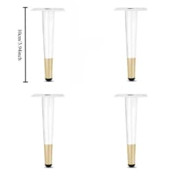 4pcs Coffee Table Support Desk Chairs Nightstands DIY Furniture Metal Legs Adjustable Furniture Table Legs for Sofa TV Cabinet