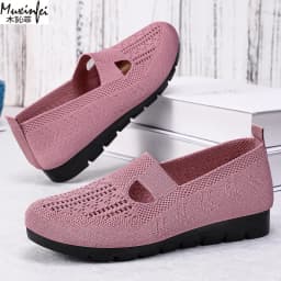 Women's Summer Shoes Breathable Flat with A Casual Women's Sneakers Comfortable Soft Sole Large Size 36-43 Cheap Shoes Clearance