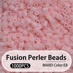 2.6mm Bulk Pink Color Series Perler Beads Refill Pack - 1000/5000pcs Fusible DIY Art Craft Fuse Beads for Mosaic Puzzle Kits