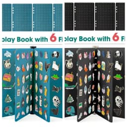 Felt Brooch Pin Display Storage Book DIY Badge Charms Organizer Booklet Badges Chest Souvenir Album Pin Holder Collection Gift