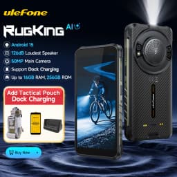 【2025 NEW】Ulefone RugKing 4G Rugged Phone Android 15 Up to 16GB+256GB Waterproof Smartphone 9600mAh 50MP Camera NFC Global