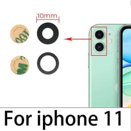 Good Back Rear Camera Glass Lens For iPhone 11 12 13 14 15 16 17 Pro Max Plus Mini Air With Adhesive