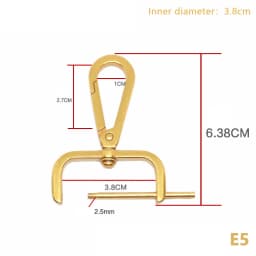 1PC DIY Metal Detachable Snap Hook Trigger Clips Buckles For Leather Craft Bag Strap Buckles Handle Shoulder Webbing