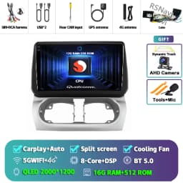 Android 16 Carplay Auto Screen Car Radio Multimedia Player For Opel Combo Corsa Tigra 2001-2011 Autoradio Stereo 2Din Head Unit