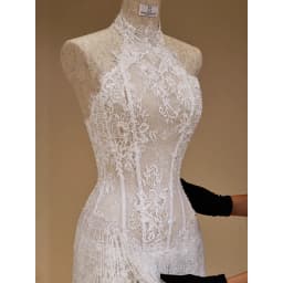 Rebecca Customized Halter Neck High Neck Prom Dress Sleeveless Lace vestidos de noche Lace Embroidery Sexy Evening Dresses 2026