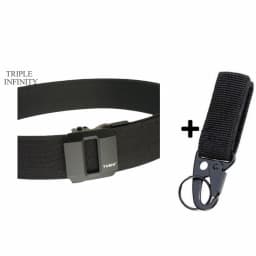 Sturdy Metal Automatic Buckle Hard Tactical Belt Double Layer Thickened Hanging Gun Belts For Men Outdoor 3.8cm Width Waistband