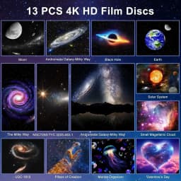 LED Night Light Galaxy Star Projector 4K HD 13 IN 1 Planetarium Projector 360° Rotation For Bedroom Decor Children Gift