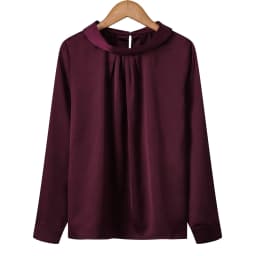Women blusas long sleeved Slim plus size silk satin shirts office ladies work female Chiffon blouse Elegant blusa feminina