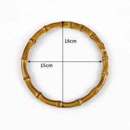 1/2Pcs Deepeel 7-18cm Round Bamboo Handles Handbag Purse Frame Closure Woven Bag Handle DIY Handmade Replacement Accessories