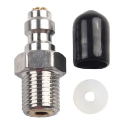 8mm Quick Connect Check Valve Assembly with Filter for High Pressure Pump Refill M10x1 Stainless Steel Fitting