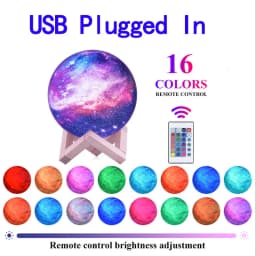 Customizable Galaxy Moon Lamp LED Night Light