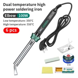 LUXIANZI Electric Solder Iron High Power 220V External Heat Adjustable Temperature Welding Pen Repair Tool With Indicator Light