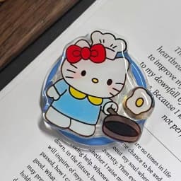 Sanrio Hello Kitty Rotate For Magsafe Magnetic Phone Grip Tok Griptok Stand For iPhone Foldable Wireless Charging Case Holder