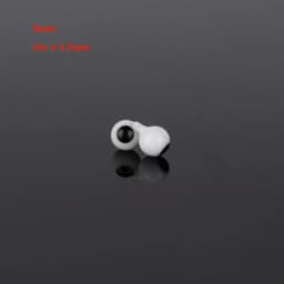 4mm 6mm 8mm 10mm Glass Eyes Eyeball Handle Style Black DIY Making Crafts Accessories Black Pearl Eyes For BJD /for OB11 Dolls
