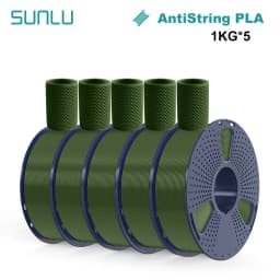 SUNLU 5KG PLA Plus/Clear/AntiString Filament 1.75mm 1kg Spool (2.2lbs) Neatly Wound Filament Fit Most FDM Printer