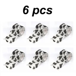 6 Rolls Vet Wrap Cohesive Bandage Self Adhesive Elastic Tape Animal Print Non-woven Breathable for Dog Cat Horse Wound Care