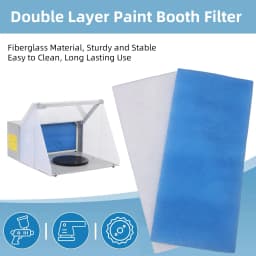 Double Layer Paint Booth Filter Replaceable Airbrush Spray Booth Filter for Painting Craft Tent System Project