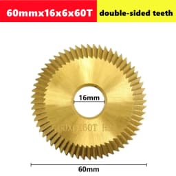1pcs Key Machine Saw Blade 60/70mm 60/80/100T Double-Sided HSS Key Milling Cutter Multi-Function Key Copying Machine Cutter