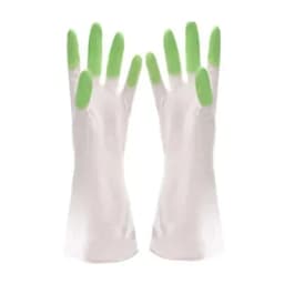 Kitchen Durable Waterproof Gloves Dishwashing Housework Cleaning Gloves Non-slip Thin Rubber Gloves