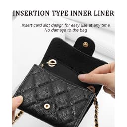Transforming Chain Accessories For Card Holder On Chain Cf Leather Chain Strap Insertion Type Inner Liner No Hurt Bag Insert Bag