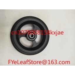 Aluminum Alloy Bearing Hole Diameter 8mm 1 Pair Wheelchair Accessories with Bearings 4-inch Universal Wheel PU Solid Wheel