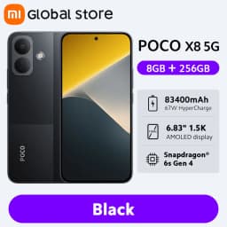 New POCO X8 Smartphone Global Version 8340mAh battery 6.83" 1.5K Display 67W HyperCharge Snapdragon 6s Gen 4 50MP Camera NFC 5G