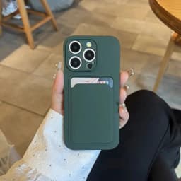 TPU Soft Card Pack Integrated Phone Case For Iphone 12 13 14 15 16 17 18 Pro Max Frosted Back Panel Skin Feeling Phone Cover
