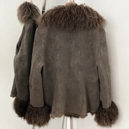 OFTBUY New Winter Warm Curly Mongolia Sheep Fur Jacket Women Vintage Shearling Coat Slim Faux Suede Real Rabbit Fur Clothing