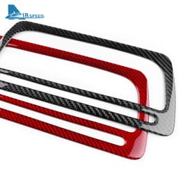 For Seat Ibiza 6j 2009 2010 2011 2012 2013 2014 Real Soft Carbon Fiber Sticker LHD RHD Car Center Console CD Frame Panel Trim