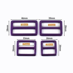 5Pcs 20-38mm Metal Ring Buckle Tri-Glide Slider Clasp Webbing Bag Strap Adjust Hooks Dog Leash Loops DIY Hardware Accessories