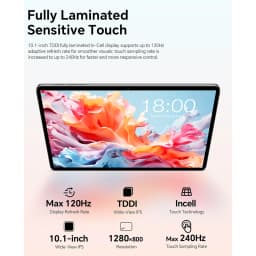 Teclast P30T Case Set Tablet 8 Cores Unisoc T610 Android 16 Tablets 10.1" Dispaly 16GB RAM 128GB ROM Lightweight 6000mAh Battery Tablets TDDI Full Lamination