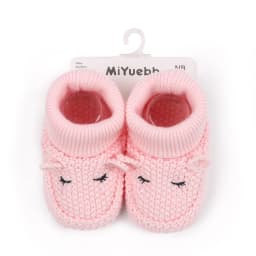 Autumn and Winter 0-6 Months Handmade Knitted Baby Wool Shoes Perfect for Newborns and Full-Month Babies Won't Come Off