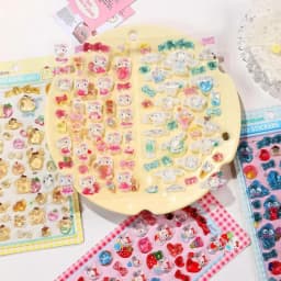 Sanrio 3D Crystal Stickers – Suitable for Decorating Phone Cases, Journals, and Scrapbooks; Great as Gifts for Children