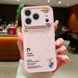 Hanging Astronaut Pattern Case For iPhone 17 Pro Max Magnetic For Magsafe Skin Feeling Cover For iPhone 16 18 Pro Max 15 14 13