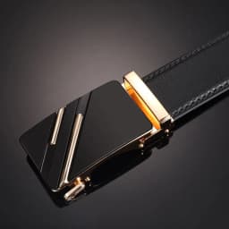 New Men's Belt Automatic Buckle Pants Belt Cowhide Automatic Buckle Formal Business Men's Belt With Suit Belt