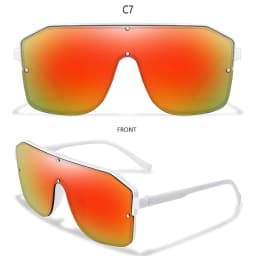 New Brand Fashion Square Big Frame Sunglasses Men Women Cycling Goggles Outdoor Sports Driving Travel Windproof Eyewear Festival