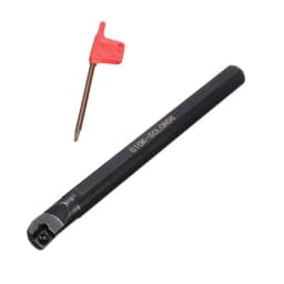 6/7/8/10mm SCLCR06 Shank Lathe Turning Tools Holders Boring Bar Tools Lathe Cutter Metal Turning Rods Holders 10pcs Inserts